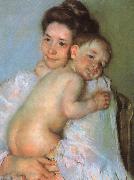 Mary Cassatt Mother Berthe Holding her Baby oil painting reproduction
